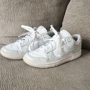 Nike White Low Top Dunk Sneakers
